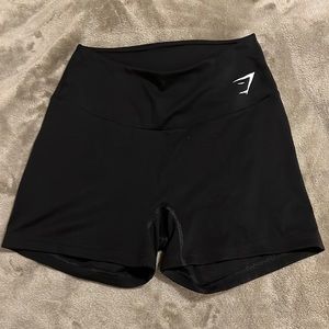 Gymshark black high waist spandex shorts (M)